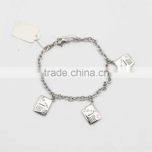 Factory Price Stainless Steel I LOVE YOU Tags Charm Bracelet Wholesale thumbnail-3