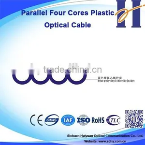Parallel Four Cores Plastic Optical Cable Space Saving Fiber Optic Cable thumbnail-2