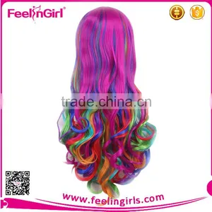 Exported Fancy Mixed Color Synthetic Cosplay Wigs Caps thumbnail-6