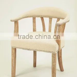 Home Furniture Used for Sale Nailhead Design Living Room Chair/fabric Wooden Armchair(CH-262-OAk) thumbnail-4