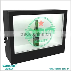 22 Inches Trapezoidal Indoor Transparent Lcd Display Showcase In Advertising Players Quality Choice thumbnail-6