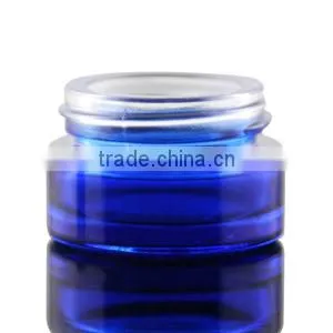 Wholesale Empty Painted Blue Glass Jar thumbnail-1