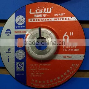 377 Ligangwang Abrasive 125*6*22 2.5NET Depressed Center Grinding Wheel FOR INDIA MARKET thumbnail-3
