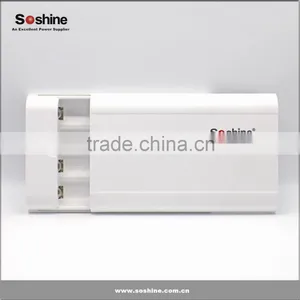 Newest Soshine E3 4 *18650 Battery Power Bank Box 4pcs 18650 Portable Power Bank Power Supply Charger thumbnail-6
