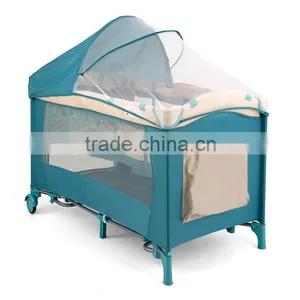 Deluxe Baby Playpen Travel Cot Baby Crib Baby Cot Baby Bed Portable Baby Playpen thumbnail-1