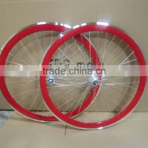 2016 Hot Selling Aluminum Alloy Wheel Set Fixed Gear Wheelset Filpflop Hub Cnc Wheelset China Wheelset Factory thumbnail-4