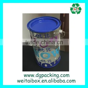 Plastic Clear PVC PP PET Cylinder Tube Packaging Box With Handle Quality Choice thumbnail-2