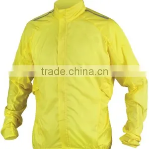 Lightweight Men's Yellow Outdoor Waterproof Windbreaker thumbnail-1