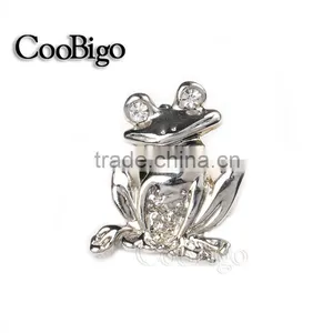 Fashion Jewelry Rhinestone Frog Pin Brooch Women Girl Party Promotion Gift Apparel Accessories thumbnail-1