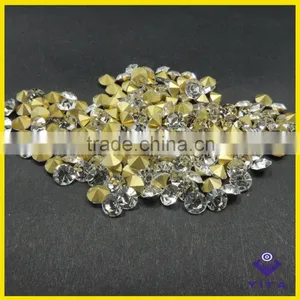 Cheap White Color Glass Rhinestone Point Back for Alphabet Letter thumbnail-1