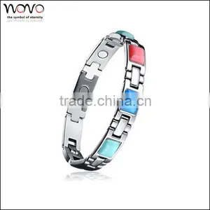 Latest Design Fashion 316 Stainless Steel Blood Pressure Magnetic Bracelet thumbnail-5