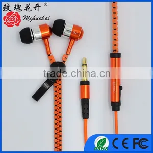 Hot 2016 Fashion Cute Cheap Headphone With Mic Zipper Headphone Cheap Headphone USD1 thumbnail-2