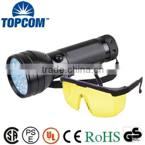 Safety Goggles 390nm 51 LED Purple Light UV Flashlight thumbnail-1