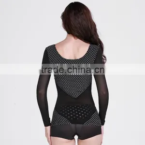 Long Sleeve Thermal Polka Dot Ladies Fancy Tops Roupas Femininas Pretty Women Clothing thumbnail-3