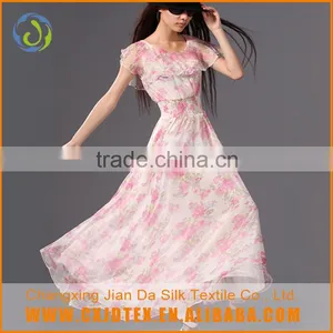 Custom Printed Polyester Chiffon Material Women Wholesale Clothing Fabric Quality Choice thumbnail-2