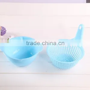 High Grade Suit of Plastic Storage and Package Collapsible Colander Bowl Strainer thumbnail-3