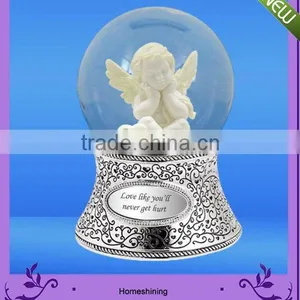 Hight Quality Led Light Christmas Angel Water Snow Globe, Resin Angel Snowglobe thumbnail-1