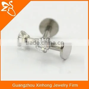 Crystal Plastic Bioflex Labret Piercing Jewelry thumbnail-3