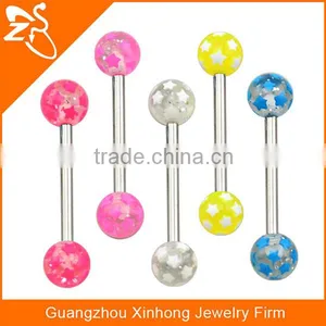 Wholesale Rainbow Color Tongue Barbell Rings Hot Sell Body Jewelry thumbnail-1