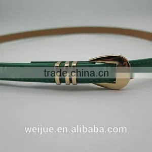 Fashion Style Thin Green Skinny Belt for Women thumbnail-3