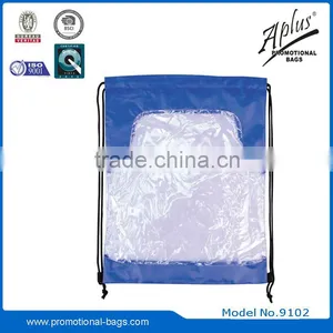 Promotional Transparent PVC Beach Drawstring Bag Gift Ideas thumbnail-3