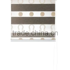 Blackout Double Layer Zebra Roller Shades, Office Curtain thumbnail-3