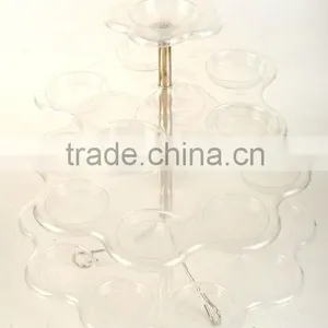 Cupcake Stand/4 Tiers Plastic Cupcake Stand/cupcake Display Racks thumbnail-1