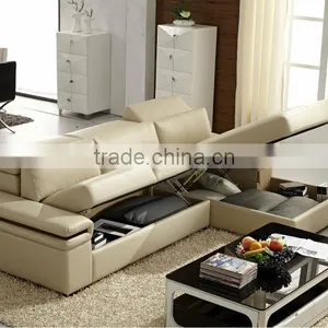 Reasonable Price Large Size Corner Sofa Soft Leather Set Design thumbnail-3