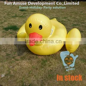 MOQ 50pcs PVC Giant Duck Pool Float Inflatable Donut for Fun thumbnail-4