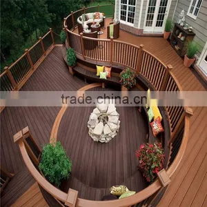 Construction Material Anti-slip Wpc Outdoor Deck WPC Decking Board thumbnail-1