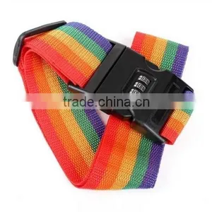 Fashionable Custom Stripe Password Lock Luggage Belt thumbnail-1