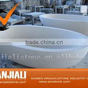 Freestanding Home Decor Egyptian Marble Bath Tub thumbnail-2