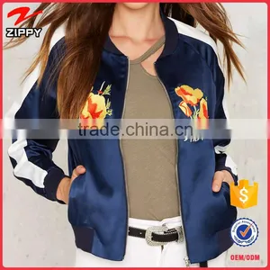 2017 Fashion Design Poppy Writer Bomber Jacket for Women Clothing Supplier's Choice thumbnail-1