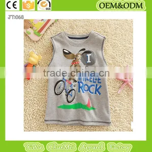 2015 Mouse T-shirt Sleeveless t Shirt 100% Cotton t Shirt Baby Clothes Wholesale Price Organic Kids thumbnail-1