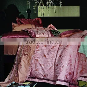 Royal Style Jacquard Embroidery Luxury 4pcs 6pcs 7pcs Duvet Cover Set thumbnail-1