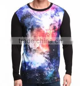 Sublimation Galaxy Print Long Sleeve T-shirts thumbnail-1