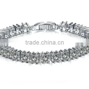 2016Lateste Chinese Factory Stone Bracelet Luxury Fashion Brass Crystal Bracelet Jewelry For Sale thumbnail-1