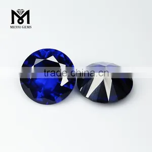 Synthetic Top Quality Round Diamond Cut Artificial Spinel Gemstone thumbnail-1