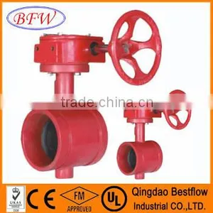 Cast Iron Grooved End Butterfly Valve thumbnail-1
