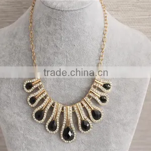 Fashion Charm Women Necklace Water Drop Metal Necklace Wholesale thumbnail-1