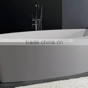 Artificial Stone Modern Design Freestanding Bathtub,acrylic Solid Surface Bathtub thumbnail-5