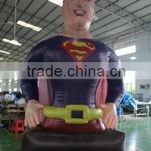 2015 Hot Sale Cheap Outdoor Inflatable Superman Advertising Cartoon Tube thumbnail-2