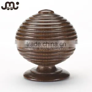 New Design Carved Wooden Fence Post Cap thumbnail-1