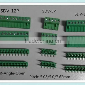 Plug-in Terminal Block XS2ESDV 300V 15A 5.0/5.08/7.62/3.81/3.5mm Pitch With UL, CE, ISO, SGS,CQC Approved thumbnail-1