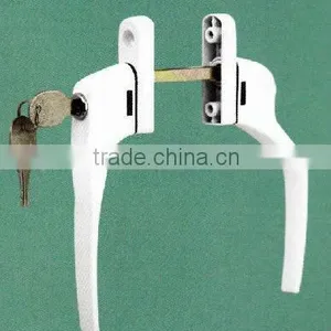 PUWEI PWS Upvc Window Handle With Lock & Knob Aluminum Alloy Pair of Handles With Lock or Knob for Outward Opening Door & Window thumbnail-3