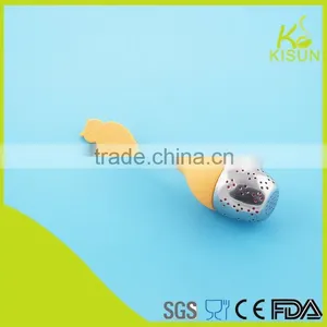 Kind of Shape Silicone and Stainless Steel Cute Pattern Tea Strainer thumbnail-4