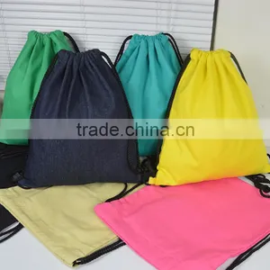 Simple Monochrome Canvas Bag Backpack thumbnail-1