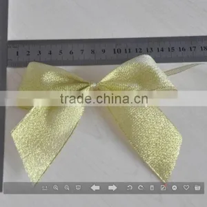 Gold Metallic Ribbon Packaging Bows thumbnail-2