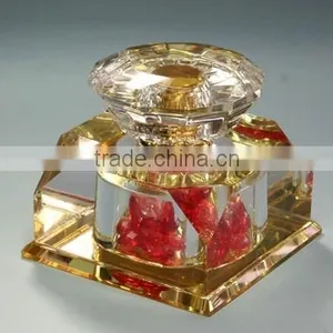 2016 Charming Gold Color Clear Cryatal Perfume Bottle thumbnail-1