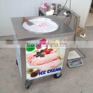 One Pan Fried Ice Machine / Ice Cream Roll Maker for Ice Cream Shops Made in China thumbnail-2